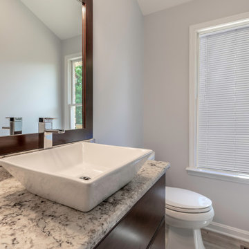 Family Enjoys of a New Powder Room, Kitchen, and Garage in a Vienna VA Addition
