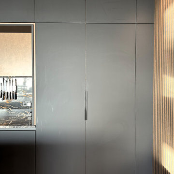 Sculptured breakfasting kitchen Tyne Valley New Build