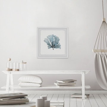 "Aegean Leaf" Framed Painting Print