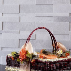 3d Natural Stone Wall Cladding - Carrara Marble - Tile