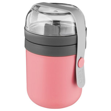 Leo Dual Lunch Pot, Pink & Gray