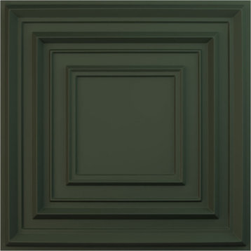 Multiplex EnduraWall 3D Wall Panel, 19.625"Wx19.625"H, Satin Hunt Club Green