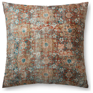 Loloi Polyester Accent Pillow With Terracotta And Multi FL01FP0011TCMLFL36