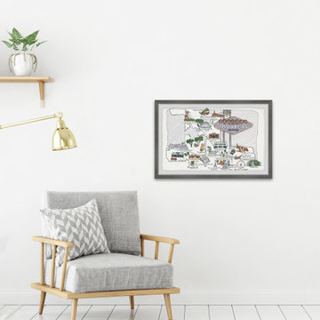 "Vibrant Las Vegas" Framed Painting Print
