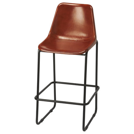 Butler Myles Leather Bar Stool