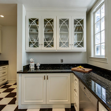 Black and White San Francisco Kitchen- Gilmans Kitchens and Baths