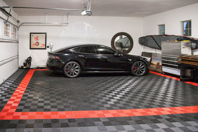 Inspiration for a contemporary garage remodel in Phoenix