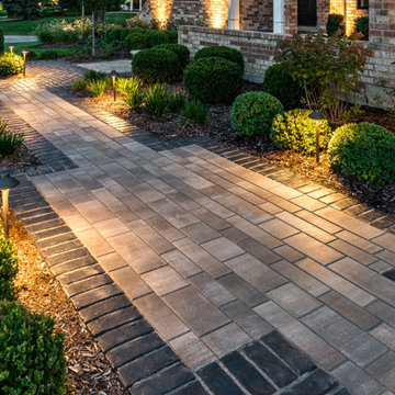 Walkway in front of the house