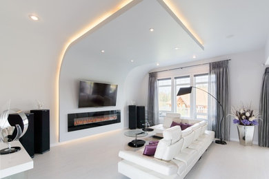 Trendy living room photo in Other
