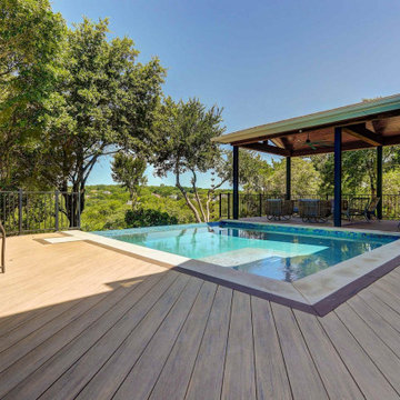 Award-Winning Pool Deck w/ Shade Cover in NW Austin