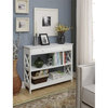 Convenience Concepts Oxford  Console Table with Drawer in White Wood Finish