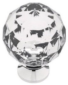 Acrylic Faceted Cabinet Hardware Knob