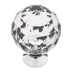 Acrylic Faceted Cabinet Hardware Knob - Cabinet And Drawer Knobs