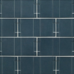 Robert A. M. Stern Collection Otto Deep Sea 3" x 6" - Mosaic Tile