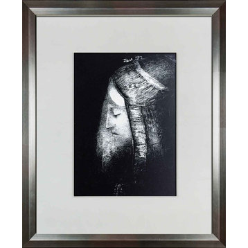 Odilon Redon Lithograph, Profil De Lumier, Framed