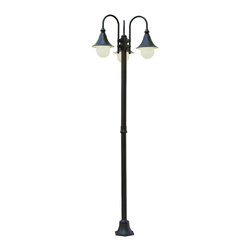 Trans Globe Lighting - Trans Globe Lighting 4776SWI Swedish Iron 86 in. 3-Light Outdoor Post Light - Post Lights