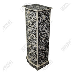 BONE INLAY 7 DRAWER CABINET - Furniture