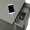 Marty Side Table With Power Port USB Gray, 3A Packing