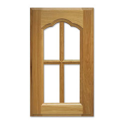 Zinfandel with French Lites from CabinetNow.com shown in Hickory - Kitchen Cabinetry