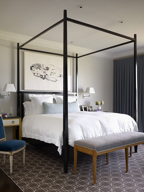 Best Black Four Poster Bed Design Ideas & Remodel Pictures | Houzz