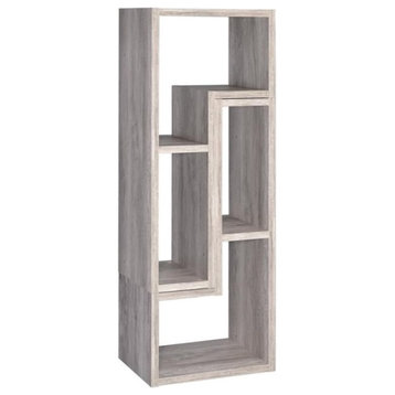 Coaster 47.25" Contemporary Convertable Wood Bookcase in Gray