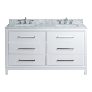 Ellie Bath Vanity Set Transitional Bathroom Vanities And Sink
