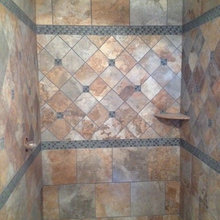 bathrooms and concrete floors