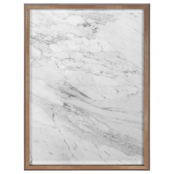 Blake Gray Marble Framed Printed Glass by The Creative Bunch Studio, Gold 18x24