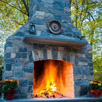 Franklin Lakes Patio and Fireplace