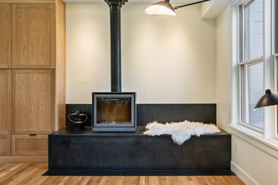 Inspiration for a living room remodel in Denver