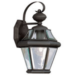 Livex Lighting - Georgetown Outdoor Wall Lantern, Black - Our Georgetown collection will add regal elegance to your home with our line of lighting that embodies a classic design for those who only want the finest in life. Using the highest of quality materials available, the Georgetown collection begins with solid brass so that each fixture not only looks fantastic, but provides a fit and finish that will last for years as well.