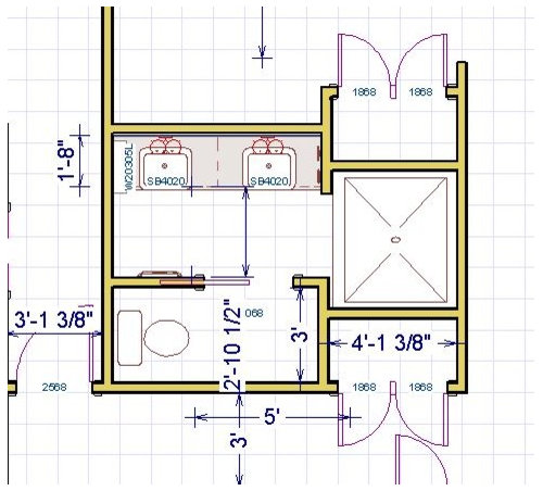 Which bathroom design is best? Helping my mom.