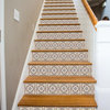 Roman Squares Decorative Adhesive Vinyl Stair Riser Panels, 16 Panels, 40"