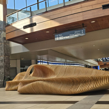 Outdoor Bench "Stratum" | Custom Parametric Wooden Outdoor Bench