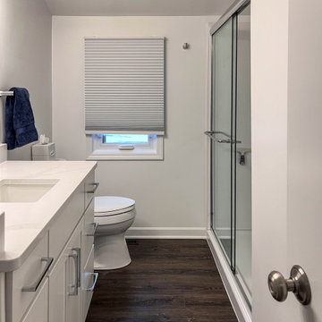 Kids bathroom remodel for clean style with durable, family-friendly function