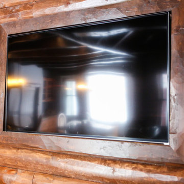 interior pictures of log paneling, and log siding