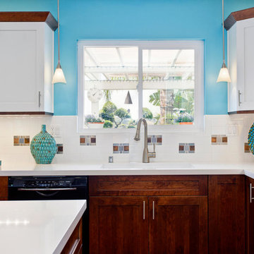 Contemporary La Jolla Kitchen and Family Room