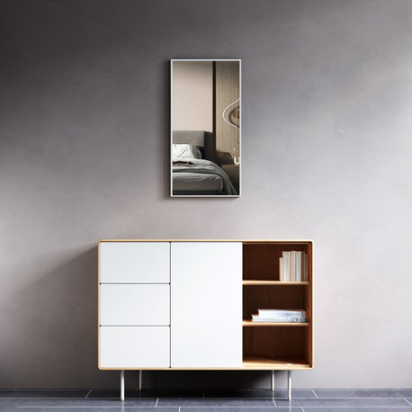 Mattox Mirror, White, 16"w X 32"h X 1"d