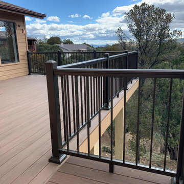 Deck rebuild with Timber Tech decking and Fortress railing.