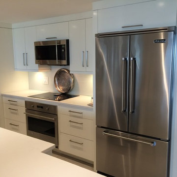 Painted Back Glass for Kitchen Backsplash