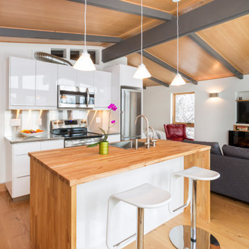 Mid-century style uplift with added practicality and comfort for these studios
