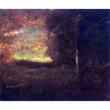 George Inness Sunset Landscape Wall Decal