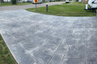 Stamped Driveway and Walkway