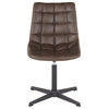 Lumisource Quad Chair With Black And Dark Brown Finish DC-QUAD BKDBN