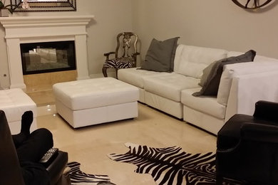 Inspiration for a timeless family room remodel in San Diego