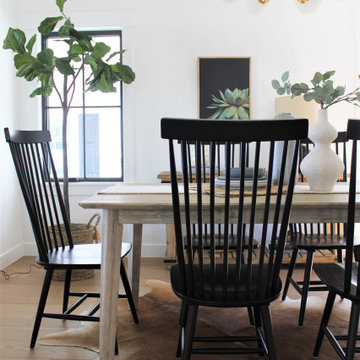 Windsor Back Chairs in Los Angeles Modern Farmhouse