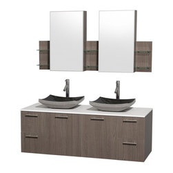 Amare Wall Mounted Bathroom Vanities Sets - Bathroom Vanities And Sink Consoles