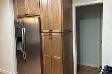 Example of a transitional kitchen design in San Diego