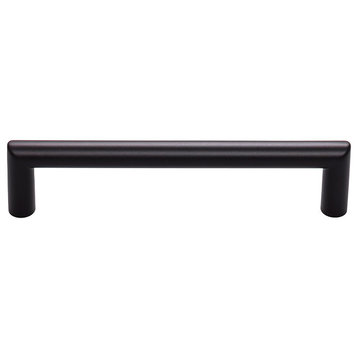 Top Knobs TK942 Kinney 5 Inch Center to Center Handle Cabinet - Flat Black