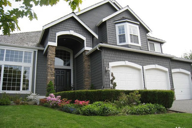 Inspiration for a craftsman exterior home remodel in Seattle